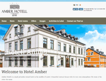 Tablet Screenshot of amber-hotell.se